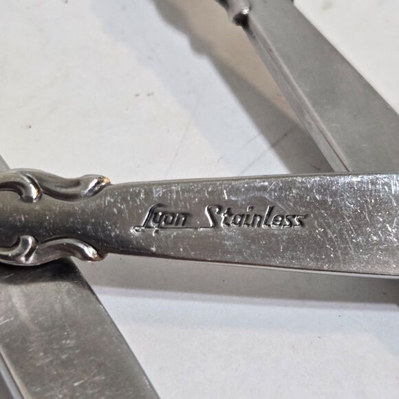 International Lyon Stainless Steel ALHAMBRA 9 Piece Serve Set Ladle Fork Spoons - Picture 3 of 7